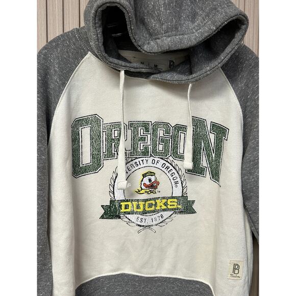 Pressbox Oregon Ducks Cody Tri-Bend Raglan Fleece Hoodie Women's Size M - Picture 4 of 13